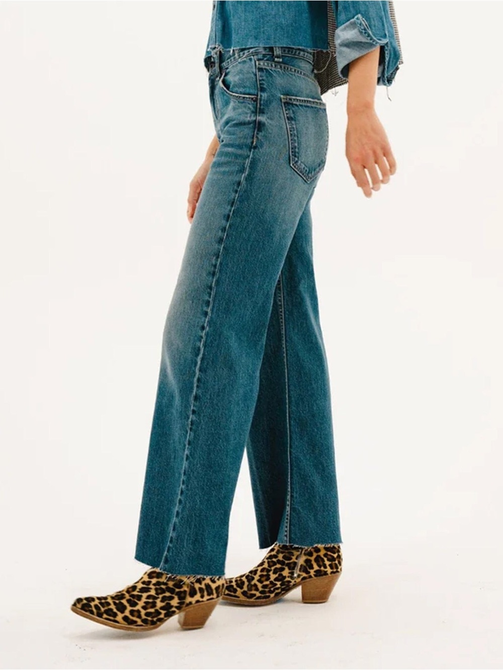 ASKK NY Mercer Wide-Leg Jeans Berkeley Wash Size 27
